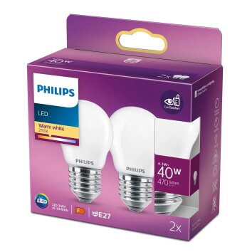 Philips LED E27 4,3 Watt 2700 Kelvin 470 Lumen