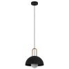 Eglo-Leuchten CALMANERA Lampada a Sospensione Ottone, Nero, 1-Luce