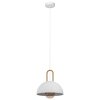 Eglo-Leuchten CALMANERA Lampada a Sospensione Ottone, Bianco, 1-Luce