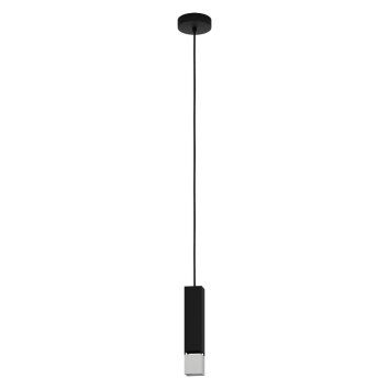 Eglo-Leuchten BUTRANO Lampada a Sospensione LED Nero, Argento, 1-Luce