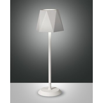 Fabas-Luce KATY Lampada da tavolo LED Bianco, 1-Luce