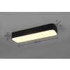 Reality Asterion Plafoniera LED Nero, 1-Luce, Telecomando