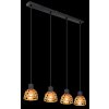 Globo WENNA Lampadario a sospensione Nero, 4-Luci