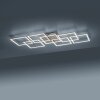 Paul-Neuhaus Q-INIGO Plafoniera LED Acciaio satinato, 7-Luci, Telecomando
