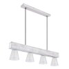 Globo CHARLY Lampadario a sospensione Legno chiaro, 4-Luci