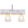 Globo CHARLY Lampadario a sospensione Legno chiaro, 4-Luci