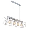 Globo MERRIL Lampadario a sospensione Zincato, 4-Luci