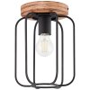 Brilliant-Leuchten Tosh Plafoniera Legno scuro, 1-Luce