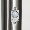 Gaborone Lampioncino Segnapasso LED Nichel opaco, 1-Luce, Sensori di movimento