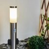 Gaborone Lampioncino Segnapasso LED Nichel opaco, 1-Luce, Sensori di movimento