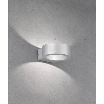 Fischer-Honsel Torres Applique da esterno LED Argento, 1-Luce