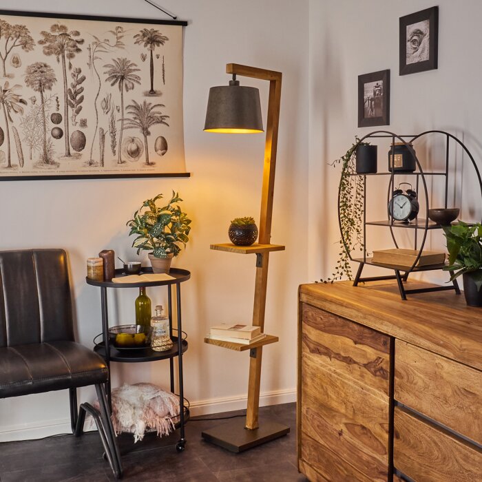 Baval Lampada da terra Écru, 1-Luce