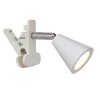 FHL-easy Zirbel Lampada con pinza LED Bianco, 1-Luce
