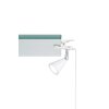 FHL-easy Zirbel Lampada con pinza LED Bianco, 1-Luce