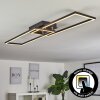 Hyacinthe Plafoniera LED Cromo, Nero, 1-Luce