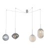 Luce-Design Greenwich Lampada a Sospensione Cromo, 4-Luci