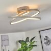 Demaine Plafoniera LED Grigio, 1-Luce