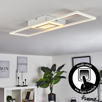 Vaseux Plafoniera LED Bianco, 1-Luce