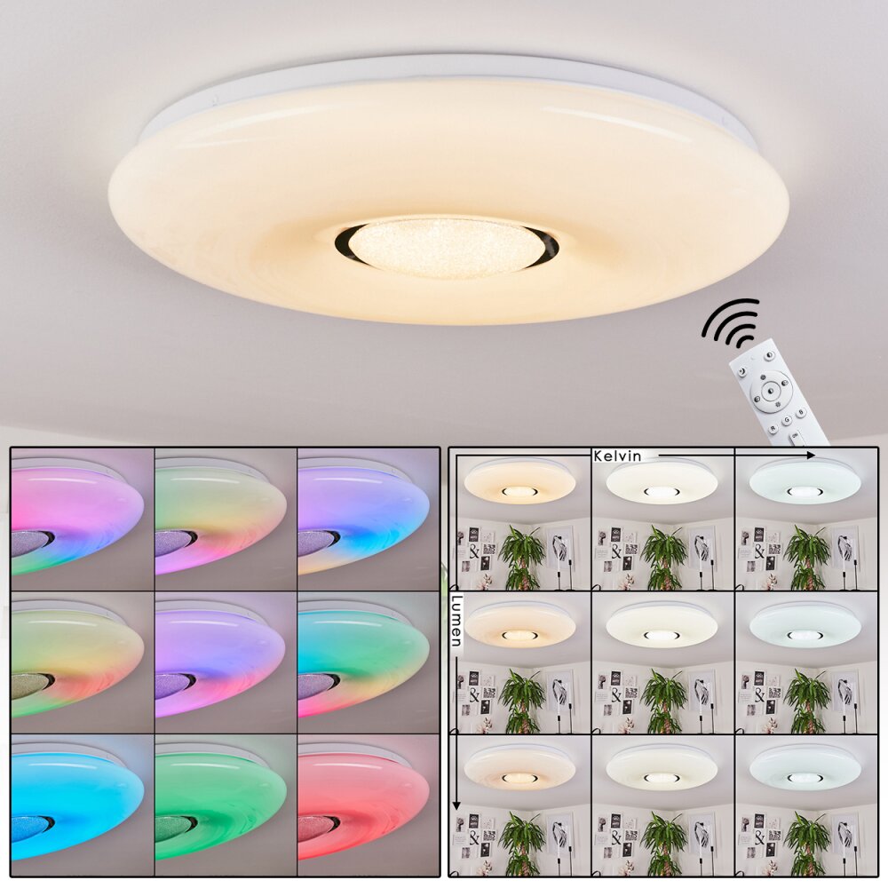 Page Plafoniera LED, 2-Luci, Telecomando, Cambia colore main product photo