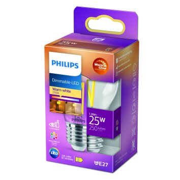 Philips LED E27 2 Watt 2200-2700 Kelvin 270 Lumen