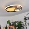 Rafz Plafoniera LED Nero, 1-Luce