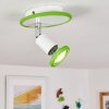 Cabri Plafoniera LED Cromo, Verde, Bianco, 1-Luce