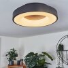 Sachseln Plafoniera LED Nero, 1-Luce