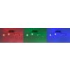 Leuchten Direkt LOLA-MIKE Plafoniera LED Acciaio inox, 4-Luci, Telecomando, Cambia colore