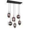 Globo BLACKY Lampadario a sospensione Nero, 6-Luci