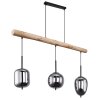 Globo BLACKY Lampada a Sospensione Écru, Nero, 3-Luci