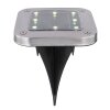 Globo Set di 2 lampade solari LED Nero, Trasparente, chiaro, 8-Luci