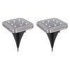 Globo Set di 2 lampade solari LED Nero, Trasparente, chiaro, 8-Luci