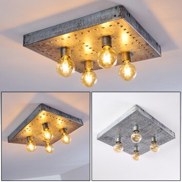 Octoraro Plafoniera Argento, 4-Luci