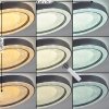 Zeballos Plafoniera LED Bianco, 1-Luce, Telecomando, Cambia colore