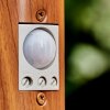 Gaborone Lampioncino Segnapasso Marrone, Aspetto del legno, 1-Luce, Sensori di movimento