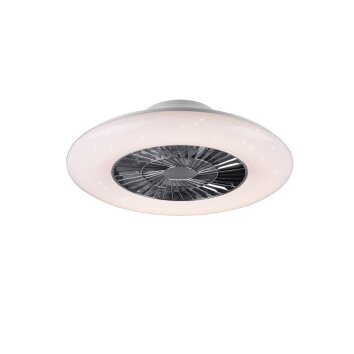 Reality Visby Ventilatore Cromo, 1-Luce