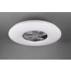 Reality Visby Ventilatore LED Cromo, 1-Luce, Telecomando
