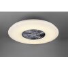 Reality Visby Ventilatore LED Cromo, 1-Luce, Telecomando