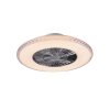 Reality Harstad Ventilatore LED Cromo, 1-Luce, Telecomando