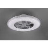 Reality Harstad Ventilatore LED Cromo, 1-Luce, Telecomando