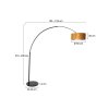 Steinhauer Sparkled Light Lampada da terra Nero, 1-Luce
