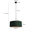 Steinhauer Sparkled Light Lampada a Sospensione Nero, 1-Luce