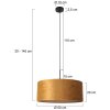 Steinhauer Sparkled Light Lampada a Sospensione Nero, 1-Luce