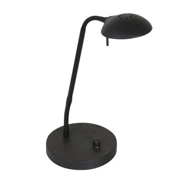 Steinhauer Biron Lampade da tavolo LED Nero, 1-Luce