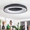 Sachseln Plafoniera LED Nero, 1-Luce, Telecomando