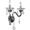 Globo DUNJA Applique Cromo, Trasparente, chiaro, 2-Luci