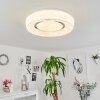Tobosy Plafoniera LED Bianco, 1-Luce, Telecomando