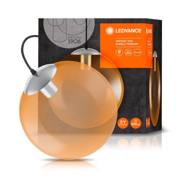 Ledvance 1906 Bubble Lampadario a sospensione Nero, 1-Luce