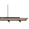 Globo IDA Lampada a Sospensione LED Aspetto del legno, Nero, 5-Luci