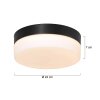 Steinhauer Ikaro Plafoniera LED Nero, 1-Luce